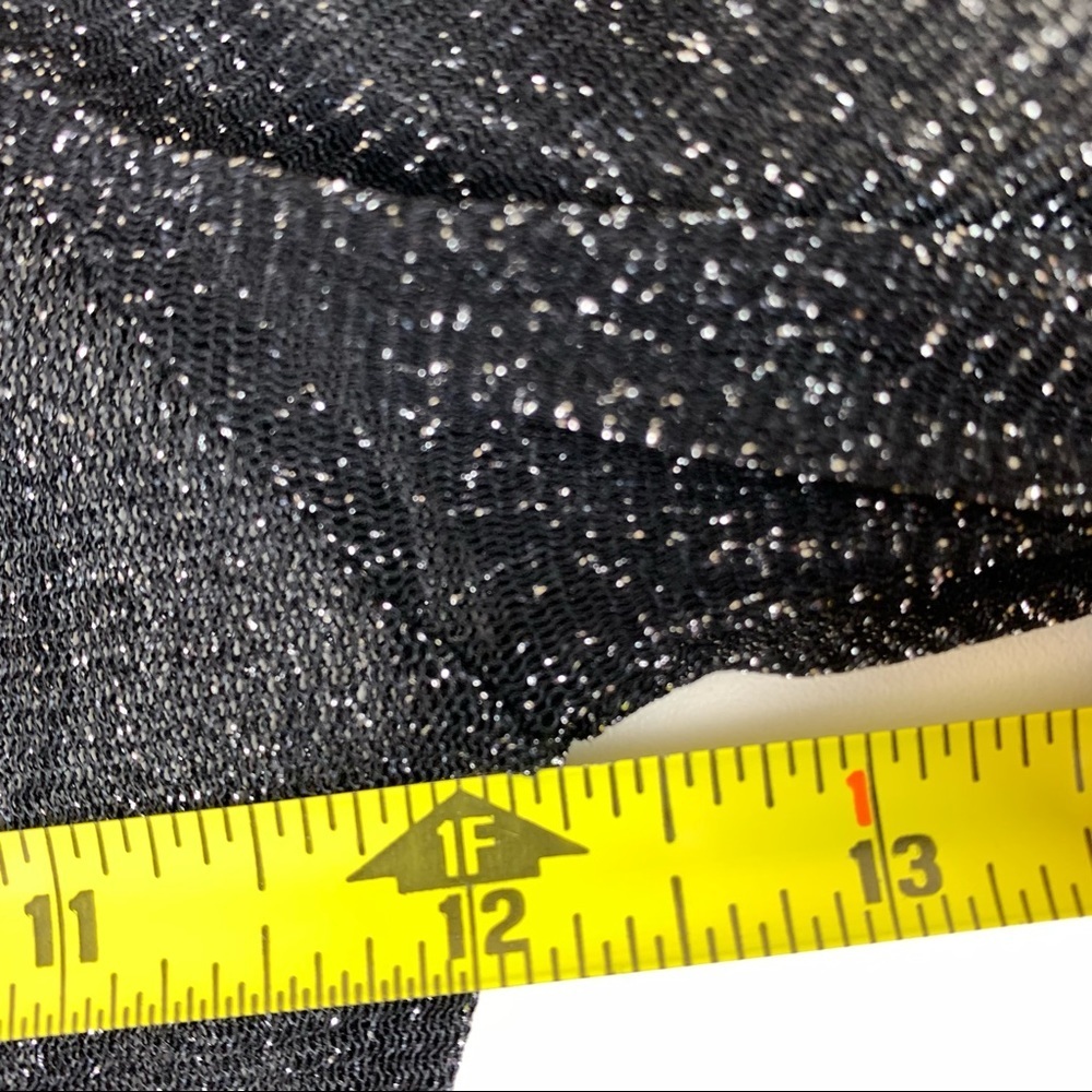 SOLD - URBAN Outfitters Out From Under Sheer Black Sparkle Top size Small - Picture 5 of 9